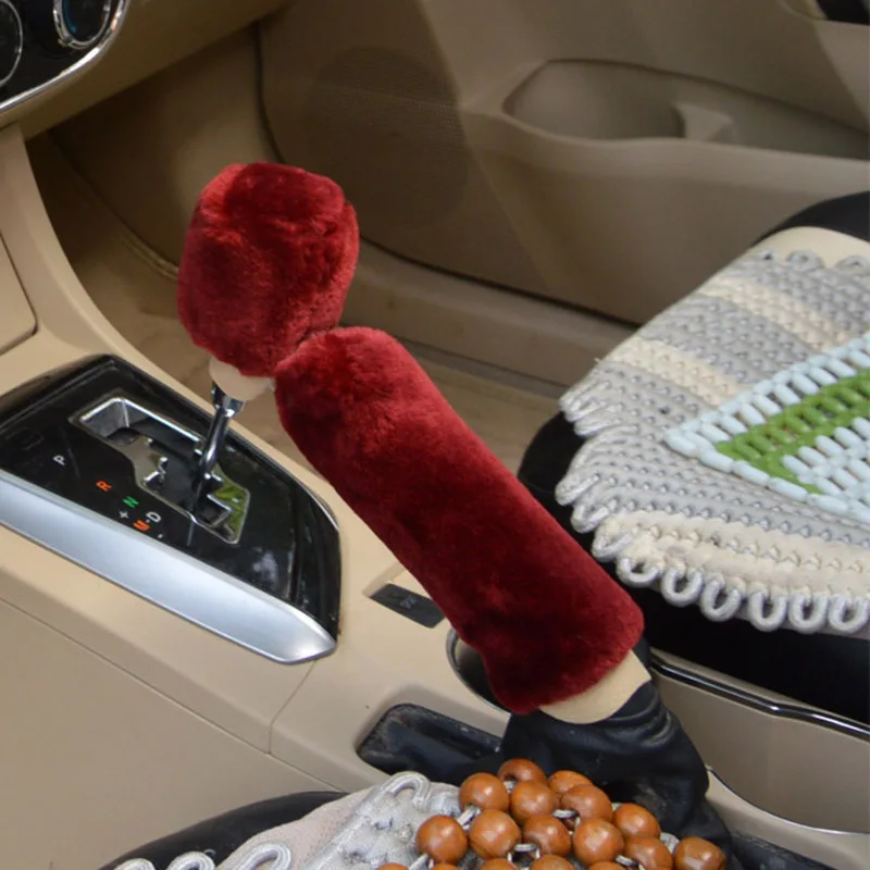 2 шт. автомобильный ручник Перчатки Мягкие плюшевые зимние теплые Универсальный Для Suzuki SX4 SWIFT Alto Liane Grand Vitara