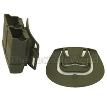 Тактический страйкбол CQC двойной 2 Журнал Pouchs Перевозчик Для 9 мм до. 45 калибра для GL M9 92 P226 HK USP охотничий страйкбол аксессуар