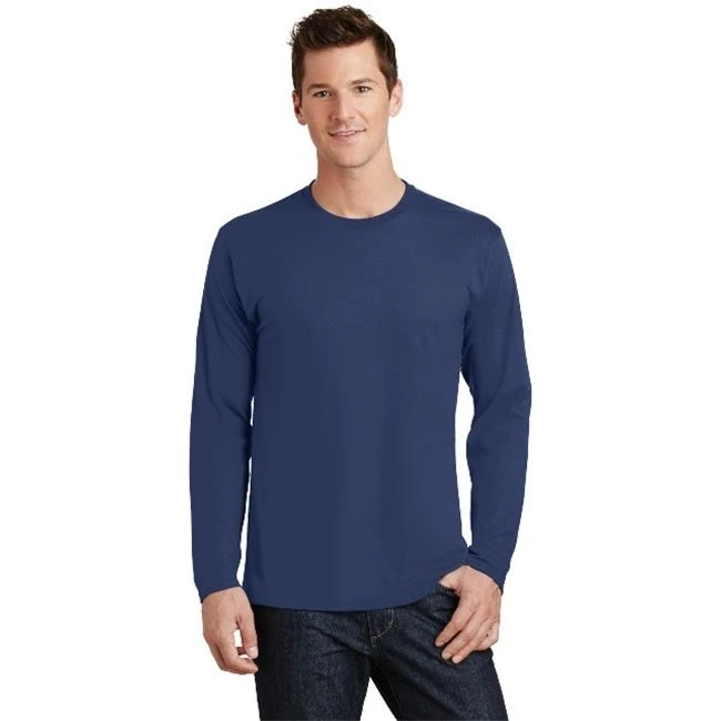Port & Co PC450LS Long Sleeve Fan Favorite Tee Team Navy - 4XL