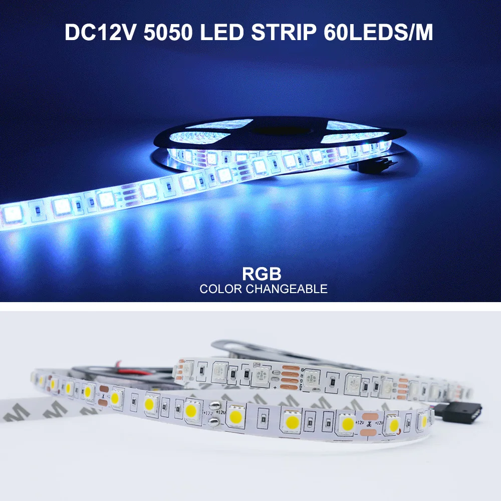 5 м 600 светодиодный 12 В постоянного тока СВЕТОДИОДНАЯ лента SMD 5050 RGB RGBW RGBWW гибкий светодиодный светильник лента 60 светодиодный s/M, 120 светодиодный s/m белый, теплый белый