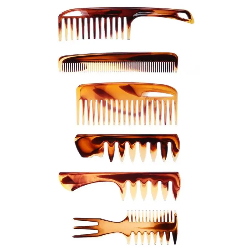 Мужская парикмахерская расческа с широкими зубами, парикмахерская расческа для стрижки вьющихся волос, расческа для ухода за волосами, инструмент для укладки