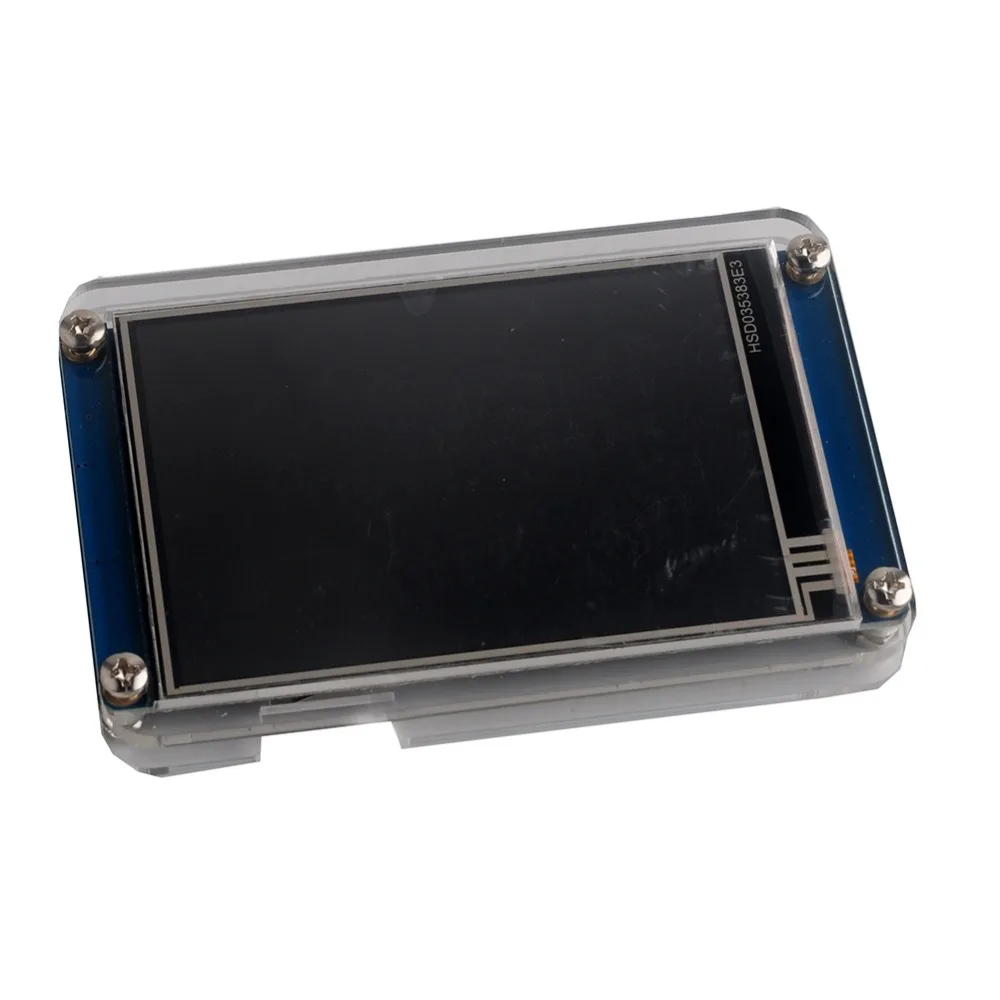 módulo nx4832t035 + case transparente para arduino raspberry pi versão básica