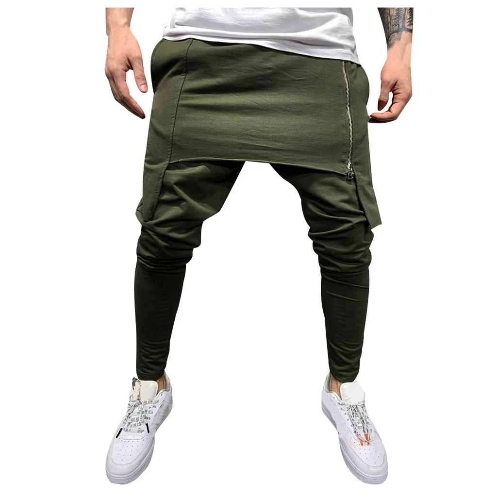 3XL Большие размеры pantalones hombre 2019 мужские двухслойные Комбинезоны на молнии повседневные карманные повседневные брюки плюшевые Мультяшные