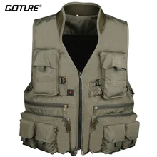 Goture открытый рыболовный жилет одежда несколько карманов Куртка сетка дышащая быстросохнущая походная Охота для рыбалки нахлыстом X XL XXL