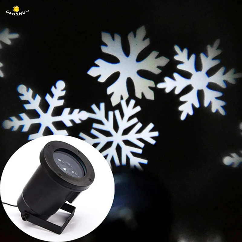 

Moving Snow Laser Projector Outdoor Landscape Snowflake LED Stage Light Waterproof Party Christmas Light Garden Lamp for Holiday