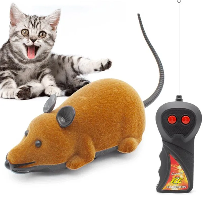 Игрушечная мышь беспроводная RC мышки для котов игрушки пульт дистанционного управления игрушечная мышь Новинка RC кошка забавная игровая мышь игрушки для кошек Игрушка для животных