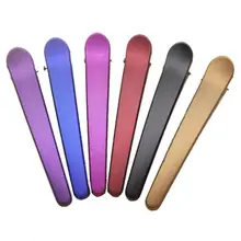 HHFF один зубец DIY зажим для волос Alligator моллюсков мульти Цвет 10 шт