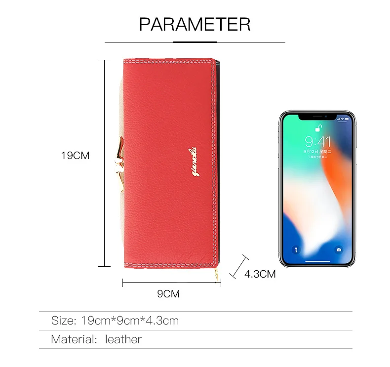Модные брендовые кожаные женские кошельки для телефона, высокое качество, на молнии и застежке, кошелек для монет, Женский Длинный держатель для карт, Женский Повседневный Кошелек
