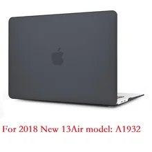 Матовый Жесткий чехол+ силиконовый чехол для клавиатуры только для Apple Macbook Air 13 дюймов Модель: A1932