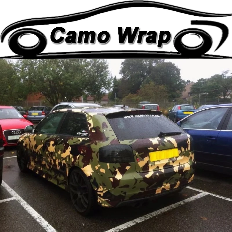 ORINO Army Military Green Camouflage Vinyl Foil Wrap ...