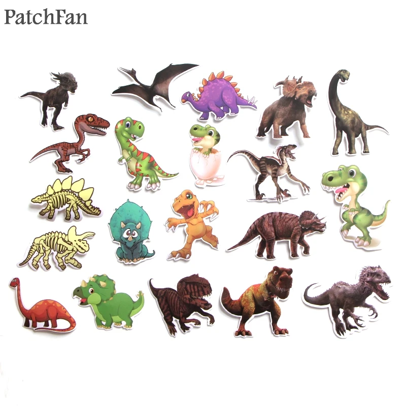 Patchfan 20 шт. динозавры детская игрушка наклейка для DIY телефон багаж ноутбук мотоцикл телефон водостойкая наклейка A1270