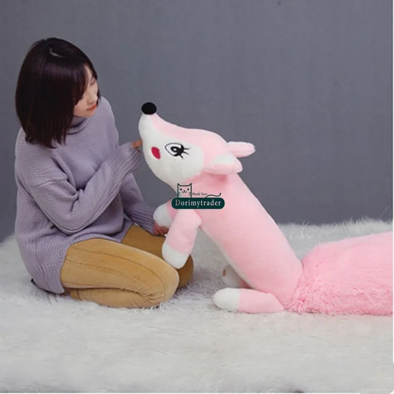 Dorimytrader 63'' 160cm Little Prince Anime Fox Doll Giant Plush Soft Stuffed Cartoon Fox Toy Free Shipping DY60989 (2)_2