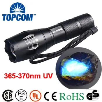 

TopCom UV 365nm LED Flashlight High Power G700 Flashlight UV Pet Urine Detection Torch