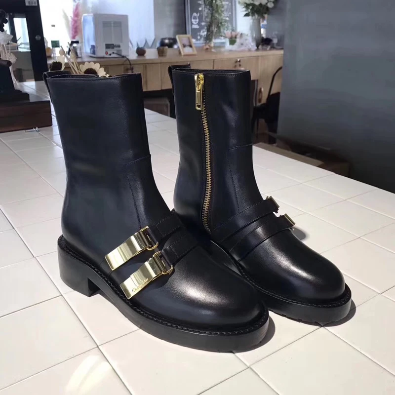 Yasilaiya/ г. Новая женская обувь зимние модные ботильоны зимние однотонные Короткие Плюшевые ботинки на квадратном каблуке средней высоты(3-5 см