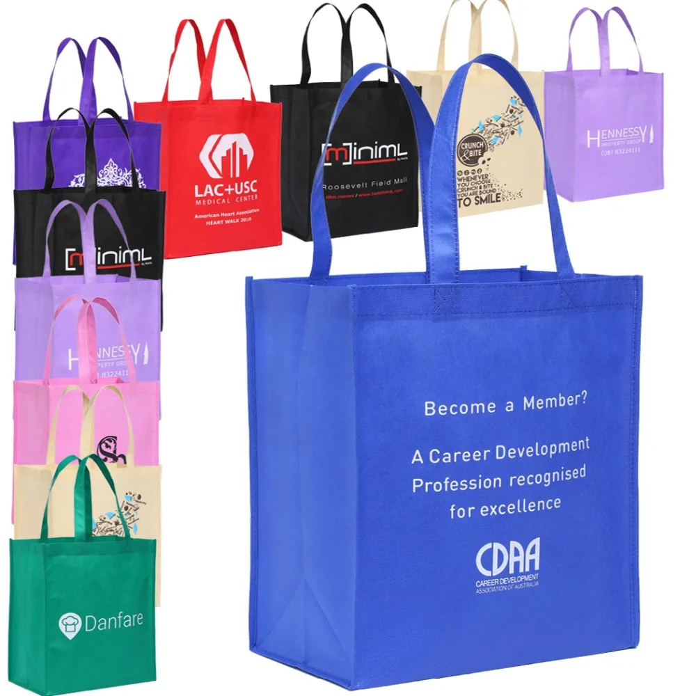 Wholesale Free Custom Personalized Promotional Reusable Cloth Shopping
