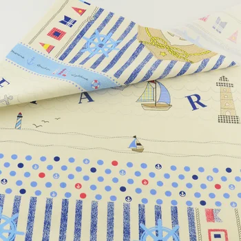 

See Theme Cotton Fabric Patchwork Quilting Sewing Cloth Craft Bedding Decoration Teramila Fabrics Tissue Home Textile Clothing