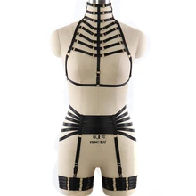 Ручной работы, бюстгальтер, БДСМ, бондаж, белье, черный эластичный ремень, высокая талия, пояс с резинками, фетиш, Хэллоуин, экзотическое платье для танцев