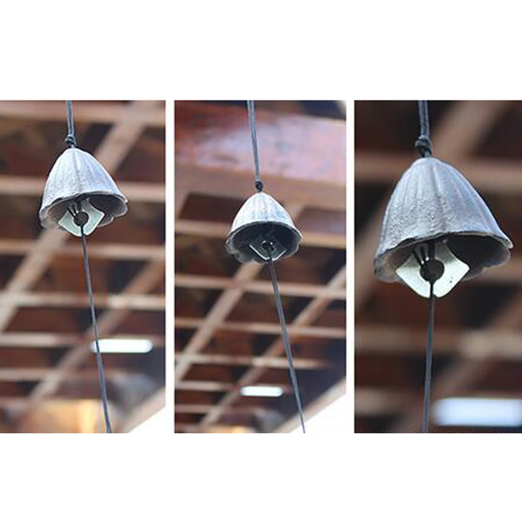 Japanese Furin Windchime Nanbu Cast Iron Metal Temple Garden Home Decor