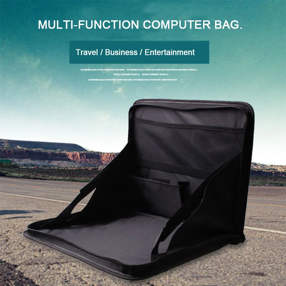 

Car Multifunction Foldable Computer Bag Rear Seat Folding Table Stand DVD Laptop Holder Tray Travel Back Portable Laptop