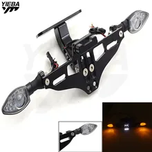 Кронштейн номерного знака мотоцикла держатель номерного знака Рамка номер для Kawasaki ER6N ER6F ER-6N ER-6F Yamaha FZ6-S2 FZ6 S2 FZ8