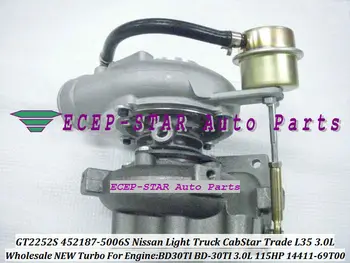 

Free Ship GT2252S 452187 452187-5006S 452187-0005 14411-69T00 709693 Turbo For NISSAN CabStar Trade M100 L35 BD30TI BD-30Ti 3.0L