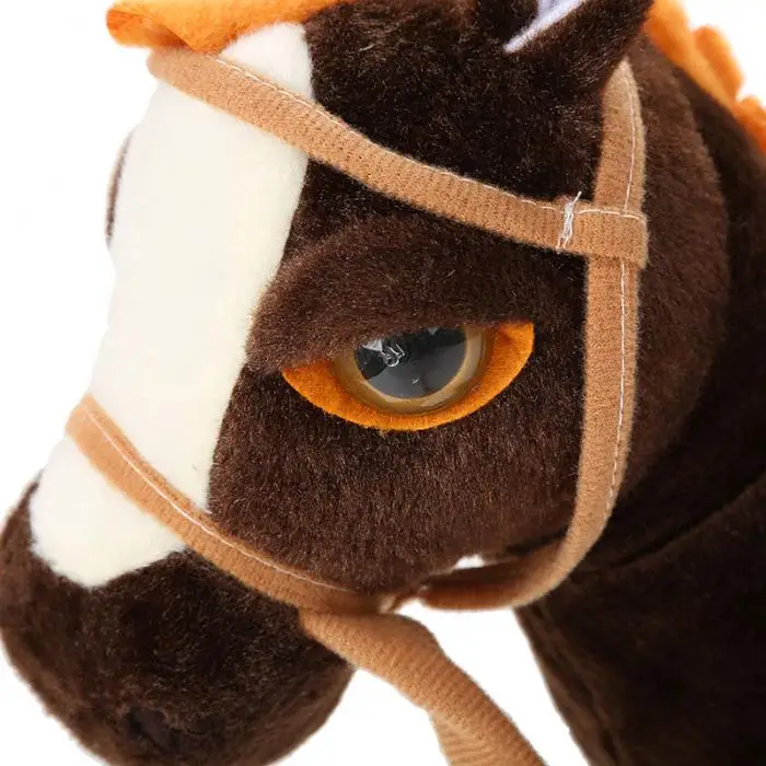 Электрическая прогулочная плюшевая лошадь батарейка для игрушек с питанием от набивных животных детская игрушка Рождественский подарок S7JN