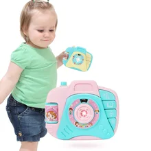 Мини Моделирование детей электрический звук и свет проекционная камера игрушки Детские мультфильм пластиковые обучающие игрушки для детей