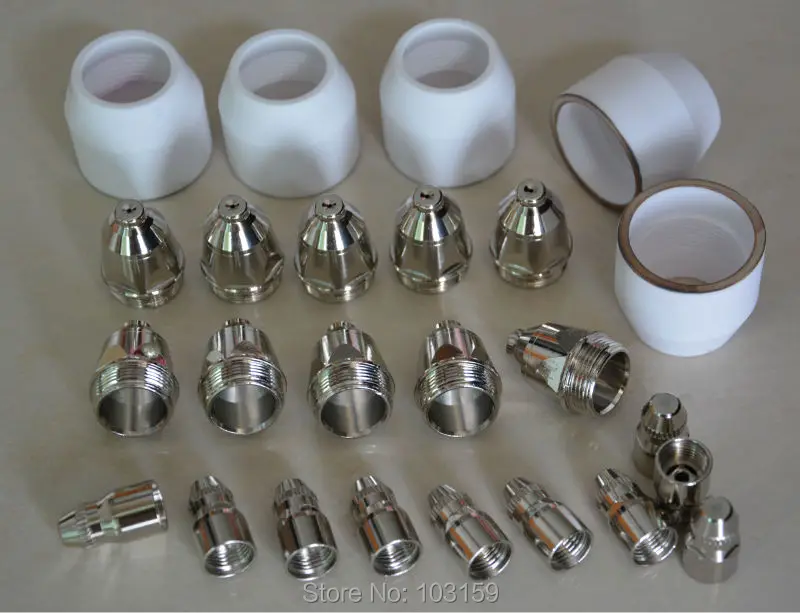 

25pcs P80 Torch Air Plasma Cutter Cutting Consumables Panasonic 80Amp