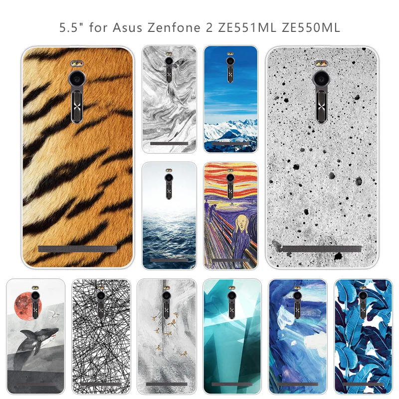For Asus Zenfone 2 ZE551ML ZE550M Landscape Case Soft Silicon Phone Cover for ZE550ML / Deluxe |