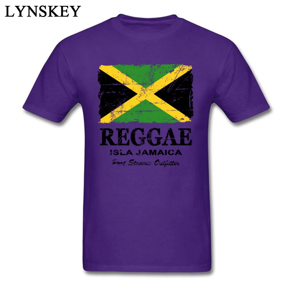 T-Shirt Normal Short Sleeve Funny Crew Neck 100% Cotton Tops T Shirt Group Summer Fall Reggae Jamaica Flag Tee Shirt for Boys Reggae Jamaica Flag purple