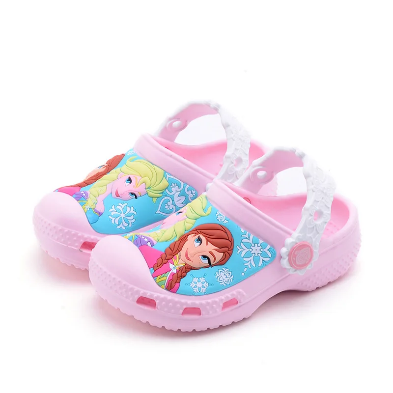 

Disney Spider-Man Frozen Child Child Baby Garden Shoes Sandals Hole Shoes Slippers Children Sandals Non-slip Breathable