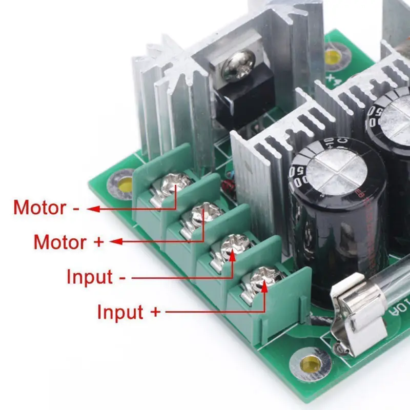 Эффективность 12 V-40 V PWM двигатель постоянного тока Плавная регулятор переменной скорости переключатель