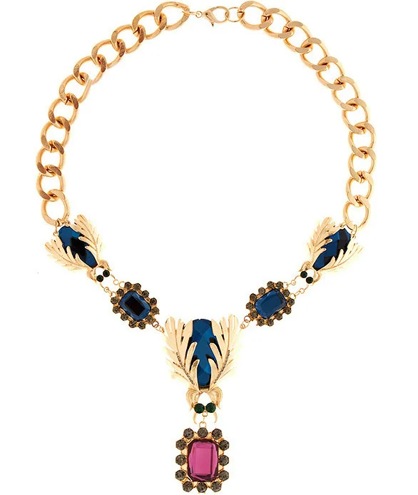 #013 Free Shipping ! wholesale Min order $10 J C Trend chain rhinestone fashion insect design statement necklace factory price | Украшения