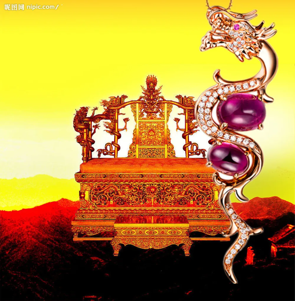 dragon chinese gemstone jewelry