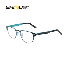 Необычные женские очки из нержавеющей стали металлическая оправа для очков женские для зрения оправа рецепт оправы для глаз Lunette De Vue SR8002