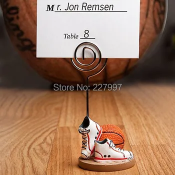 

125pcs/lot wedding party decoration -- Basketball or football Themed shoes Place name Card Holders Sport Theme