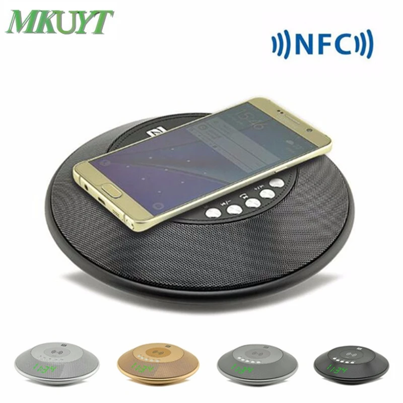 

Portable wireless bluetooth speaker NFC HIFI radio music player hands free and Unlimited charge time display for smart phone