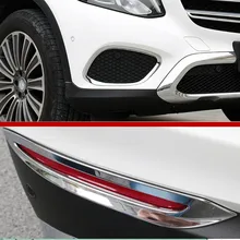 ABS передняя и задняя противотуманная фара крышка отделка 4 шт. для Mercedes Benz GLC X253