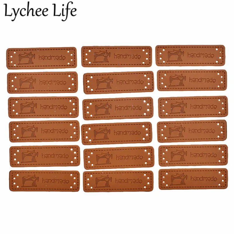 Lychee Life кожаные этикетки ручной работы 50 шт. инструмент для букв Печать этикетка