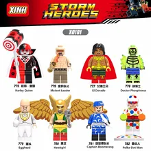 120 шт. Супер Герои Харли Куинн мутант лидер EI Dorado доктор фосфор строительные блоки кирпичи игрушки для детей X0181