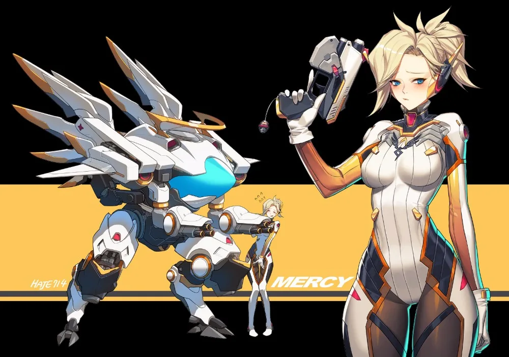 D.VA skin concept Costume 3D Print Mercy D.Va Suit Halloween Dva