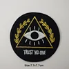 Round Black UFO Alien Eye Iron On Patches Sewing Embroidered Applique for Jacket Clothes Stickers Badge DIY Apparel Accessories ► Photo 2/6