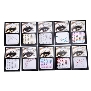 

Adhesive Face Gems Rhinestone Temporary Tattoo Jewels Festival Party Body Glitter Stickers Makeup Temporary Tattoos Stickers
