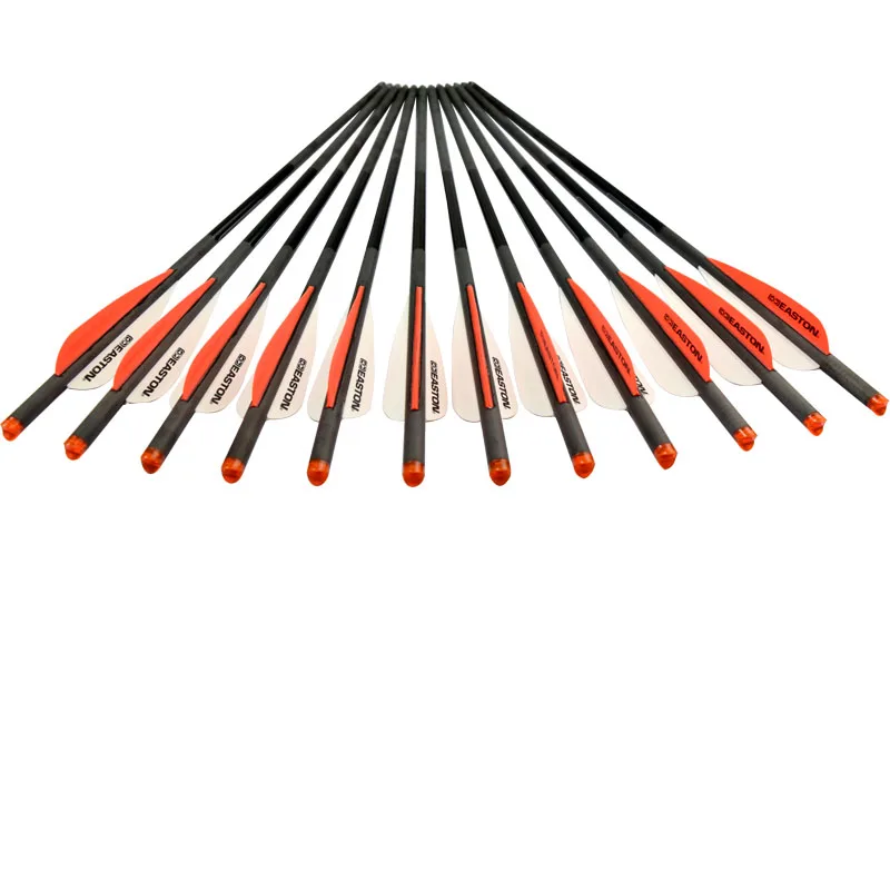 20" Carbon Crossbow Bolts Easton Plastic Vane Screw Field Point Archery Bow Outdoor Hunting Shooting Sport