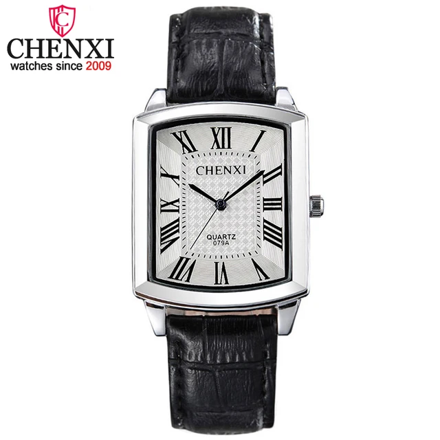 CHENXI Brand Fashion Casual Men Watches Luxury Women Watch Hot Leather Strap Squ CHENXI Brand Fashion Casual Men Watches Luxury Women Watch Hot Leather Strap Squ