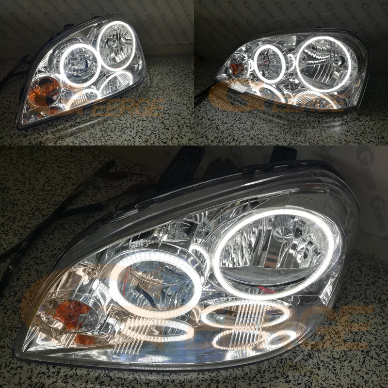 Для Chevrolet Lacetti Optra Nubira 2002-2008 smd комплект светодиодов «глаза ангела» отличное Ультра яркое освещение DRL