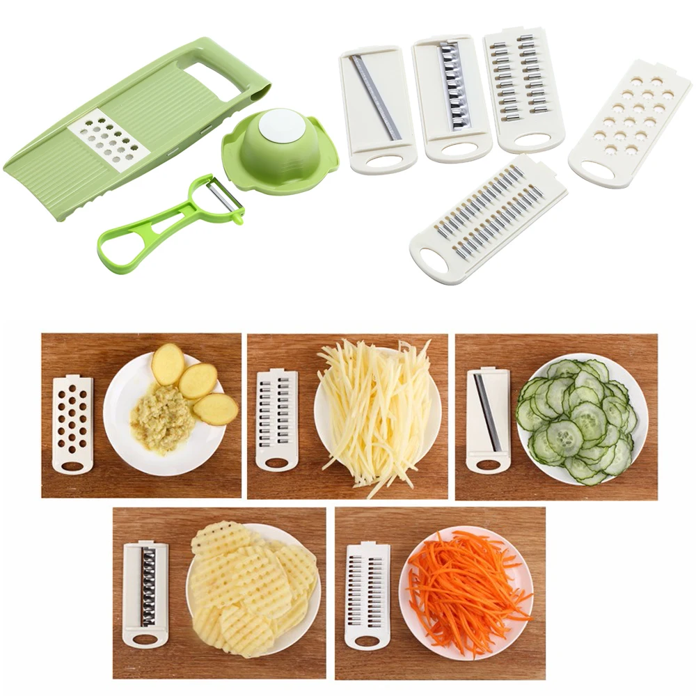 Ручная овощерезка с 5 лезвиями|manual vegetable cutter|vegetable cutterslicer kitchen |