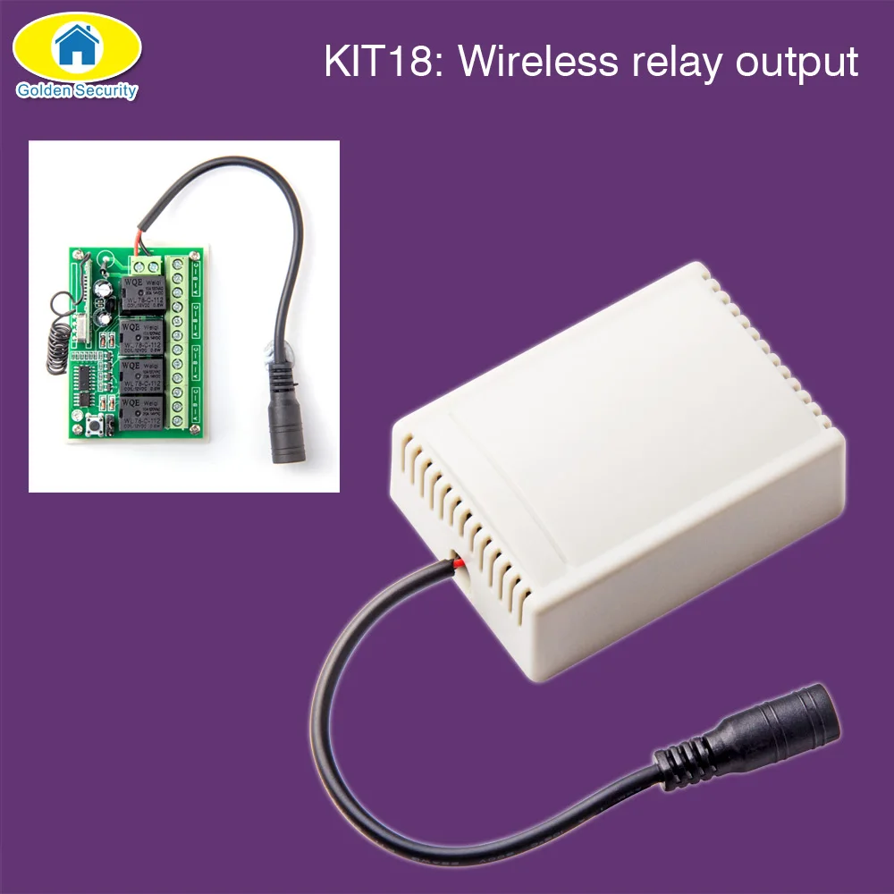 Золотой безопасности DIY wifi 3g GSM GPRS беспроводное приложение дистанционное управление домашняя система охранной сигнализации 1080P HD камера EN RU ES PL DE Voice - Цвет: KIT18