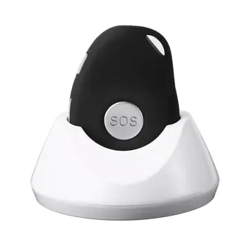 

Mini GPS Tracker Locator SOS Alarm for Kids Elder Pet Cat Dog Tracker Car Vehicle Personal Security GPS Locator Black EU Plug