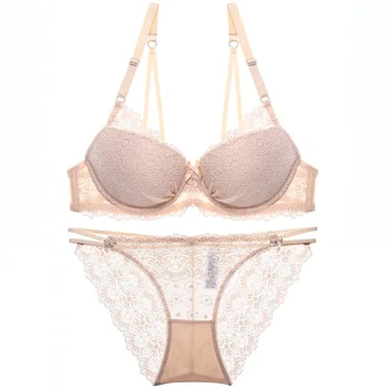 

VVUES Sexy Women Underwear Set Plus Size Push Up Bra Lingerie Briefs Set Underwear Bralette Seamless Bras Girls Lingerie Set